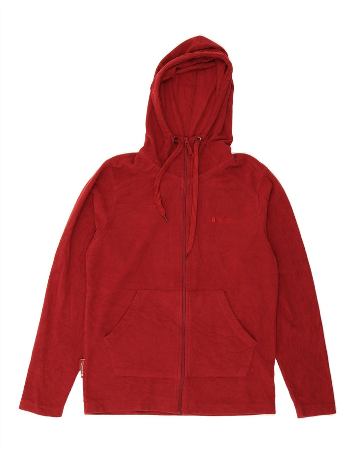 MOUNTAIN WAREHOUSE Womens Hooded Fleece Jacket UK 14 Medium Red Vintage Mountain Warehouse and Second-Hand Mountain Warehouse from Messina Hembry 