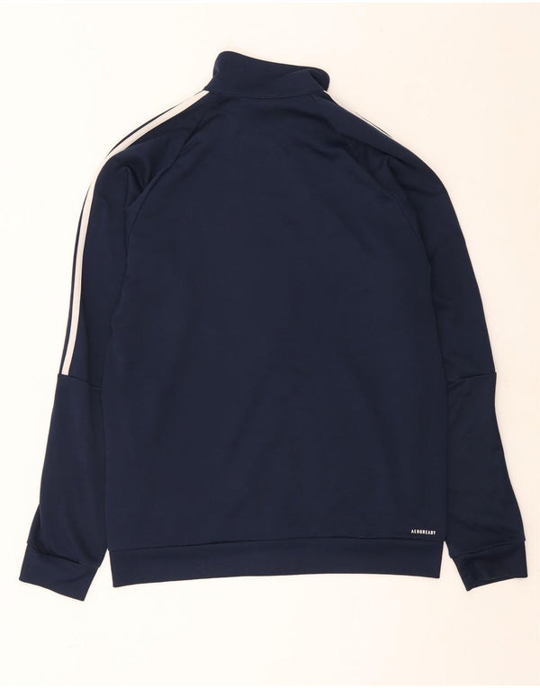 Adidas Herren Aeroready Trainingsanzug Top Jacke UK 44/46 Large Marineblau