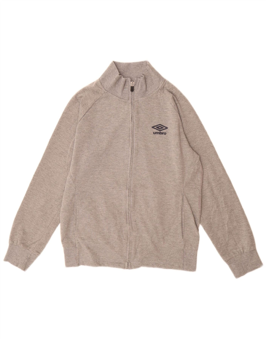 Umbro Damen-Trainingsanzug-Top-Jacke, UK 16, große grau gefleckte Baumwolle