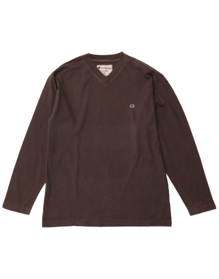 Champion Herren Top Langarm XL Grau Baumwolle