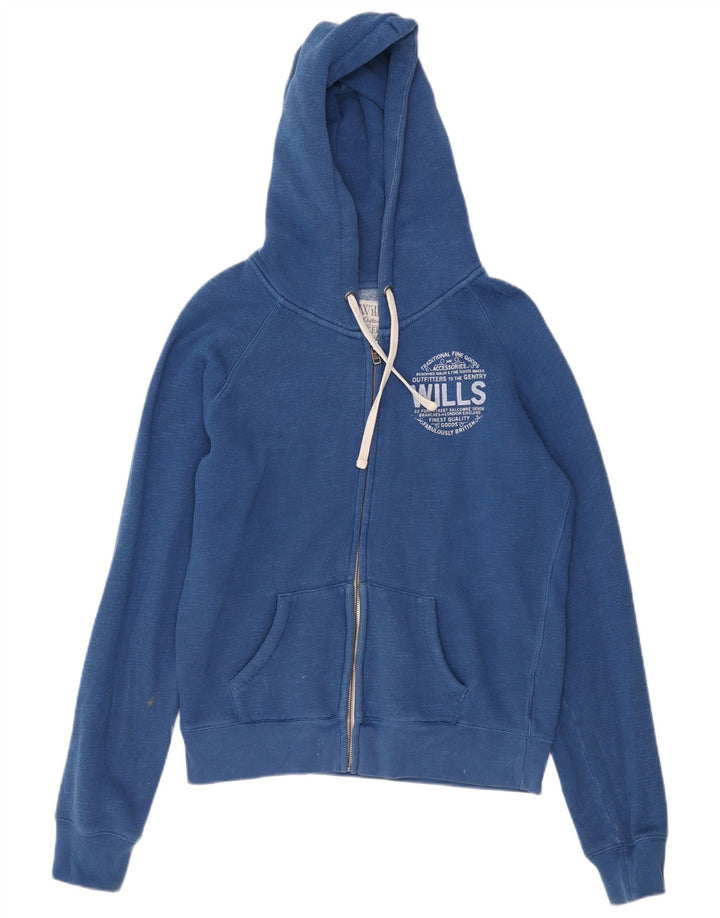 Jack Wills Damen UK 14 Große blaue Baumwolle