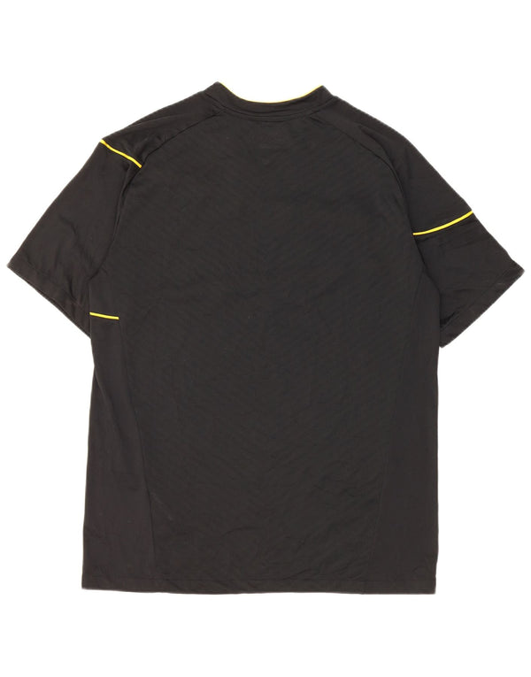 Nike Herren Dri Fit Graphic T-Shirt Top UK 38/40 Medium Schwarz gestreift
