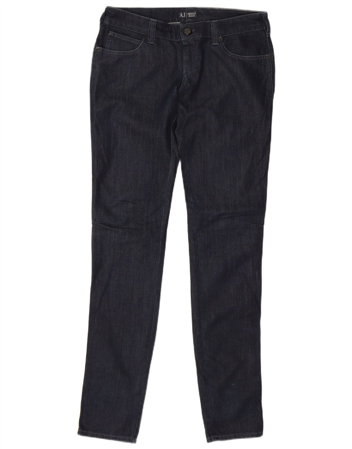Armani Damen Slim Jeans W30 L33 Marineblaue Baumwolle