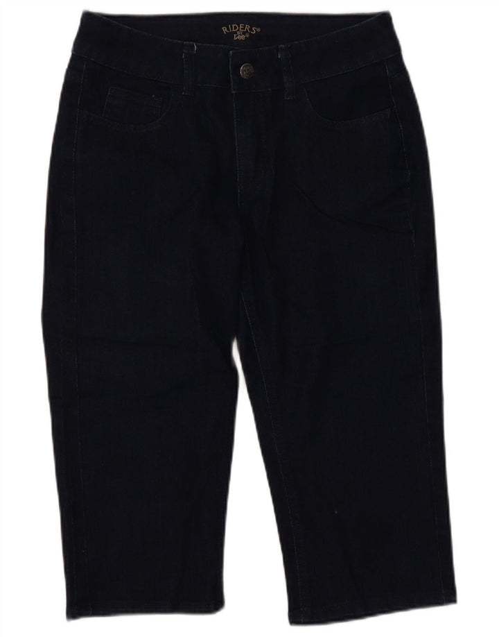 LEE Damen Riders Capri-Jeans US 8 Medium W30 L18 Marineblaue Baumwolle