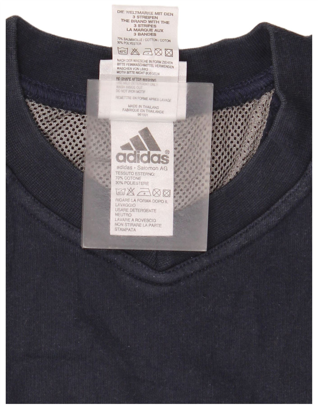 Adidas Jungen Sweatshirt Pullover 11-12 Jahre Marineblau Baumwolle
