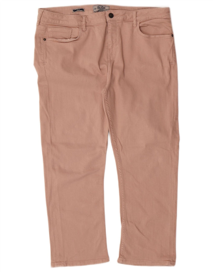 FAT FACE Damen-Cropped-Jeans UK 16 Large W34 L23 Rosa Baumwolle