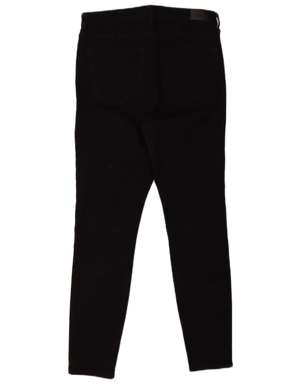 Hollister Damen High Rise Skinny Jeans US 11 Large W30 L29 Schwarze Baumwolle