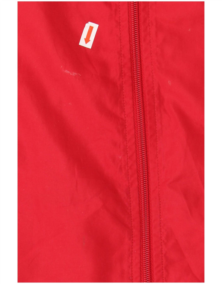 LOTTO Herren-Trainingsanzugoberteil, Mittelrotes Farbblock-Polyester
