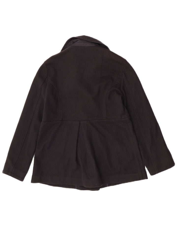 North Sails Damen Pea Coat UK 14 Large Marineblaue Wolle Classic