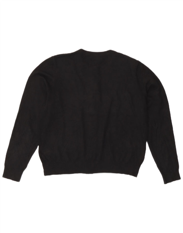 Marks & Spencer Damen-Cardigan-Pullover UK 16 Große schwarze Viskose