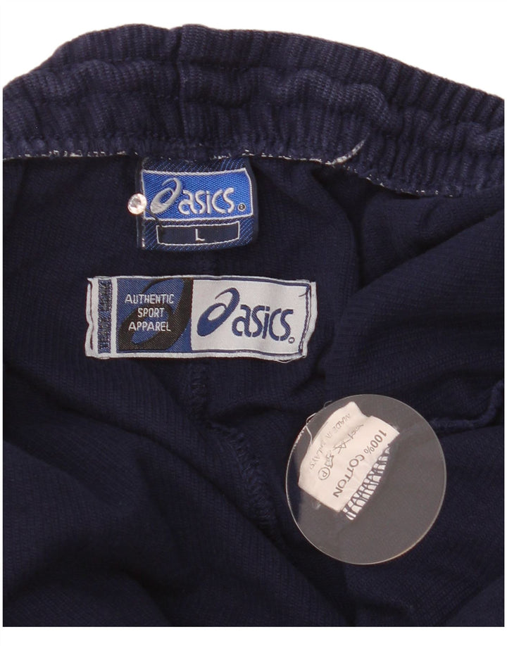 Asics Herren-Trainingshose, große marineblaue Baumwolle