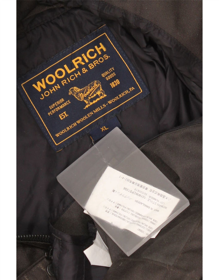 Woolrich Damen Utility Jacke UK 18 XL Schwarz Nylon