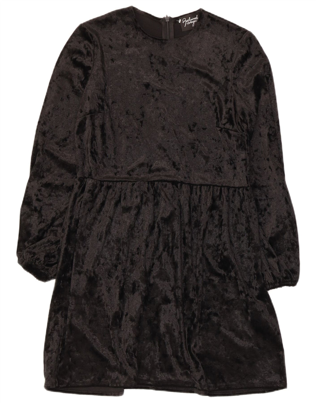 Asos Damen-Langarmkleid in A-Linie, Größe S, Schwarz, Polyester