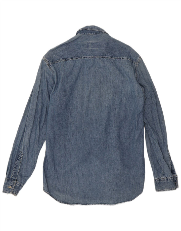 Gianfranco Ferre Herren Jeanshemd Small Blue