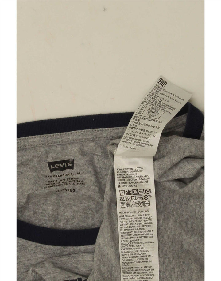 Levi's Herren-T-Shirt mit Grafik, XL, graue Baumwolle