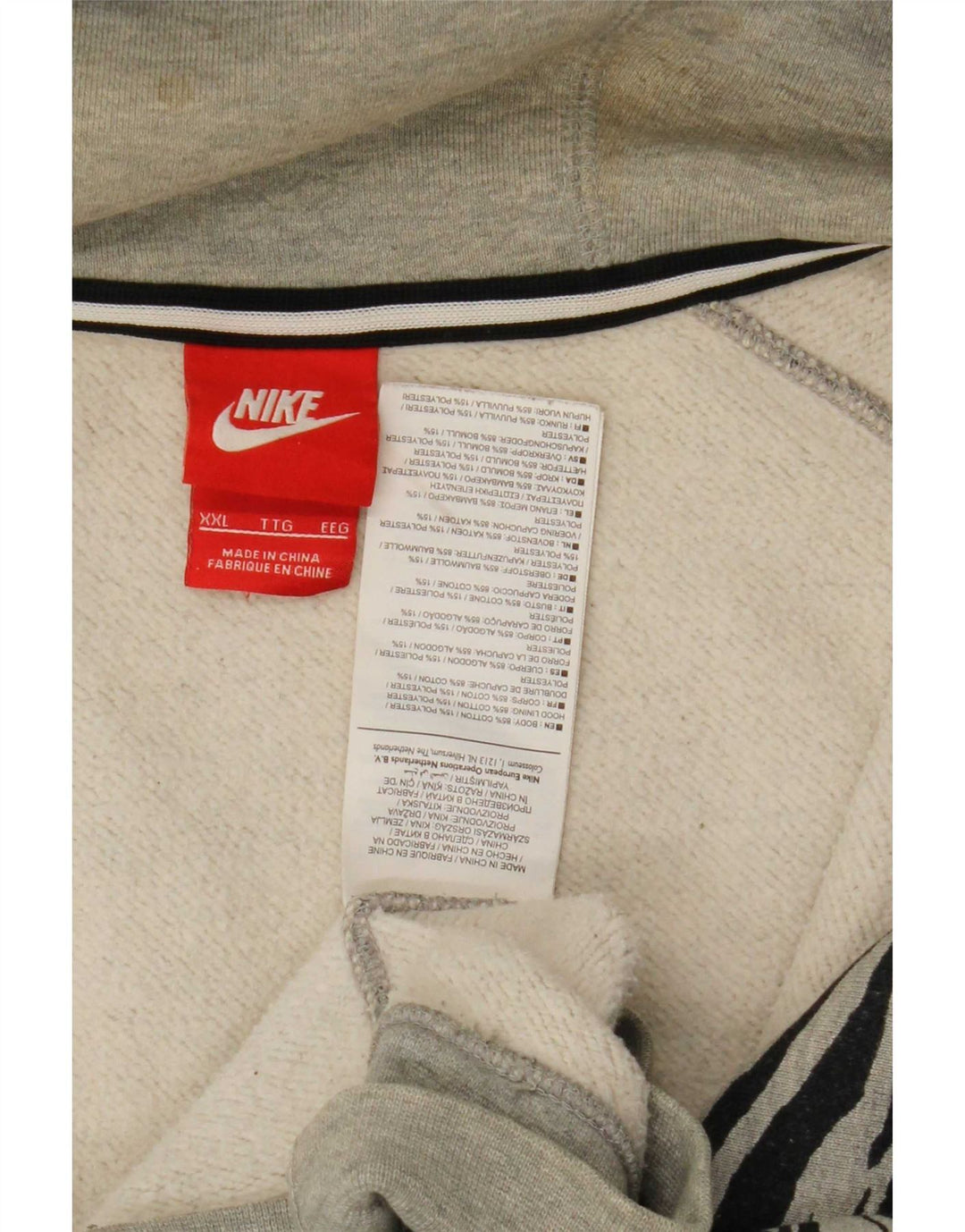Nike Damen-Übergröße UK 20 2XL Graue Baumwolle mit Animal-Print