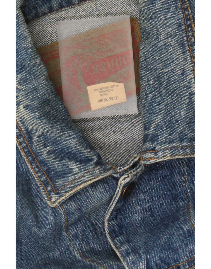 Cassuci Herren Jeansjacke UK 42 XL Blaue Baumwolle