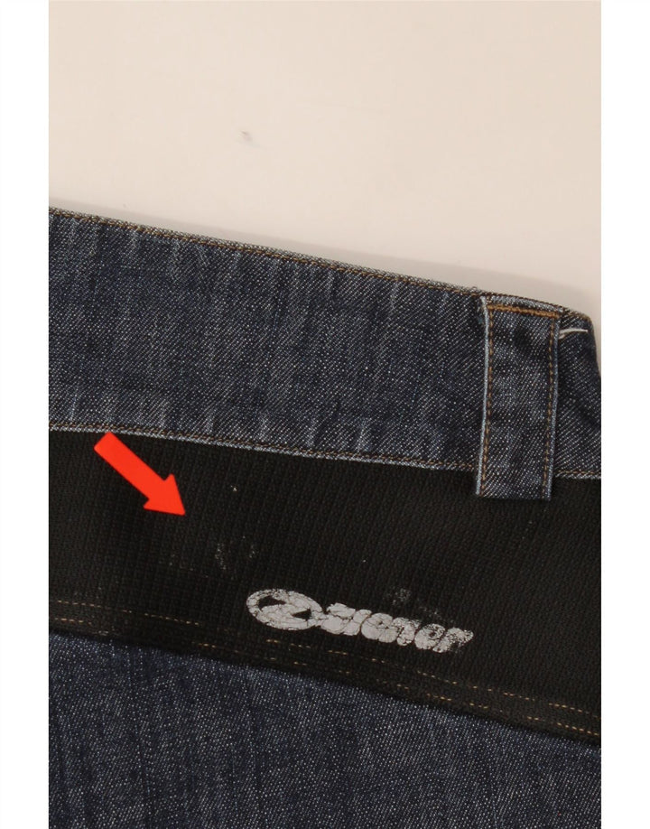 VINTAGE Womens Cargo Denim Shorts EU 42 Large W38  Blue Cotton Vintage Vintage and Second-Hand Vintage from Messina Hembry 