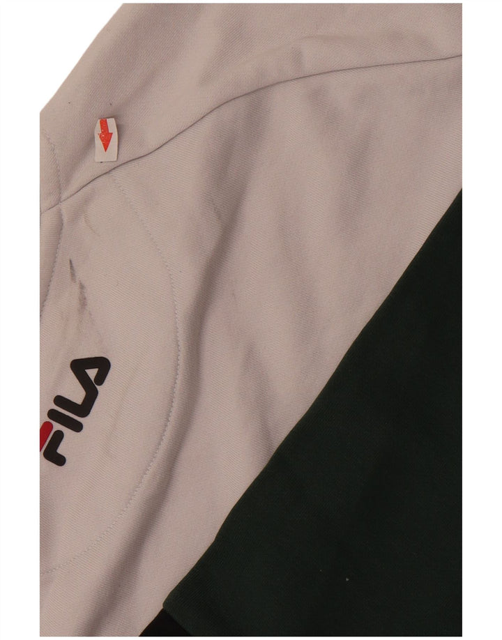 Fila Herren-Sweatshirt mit Grafik, XL, Grün, Farbblock