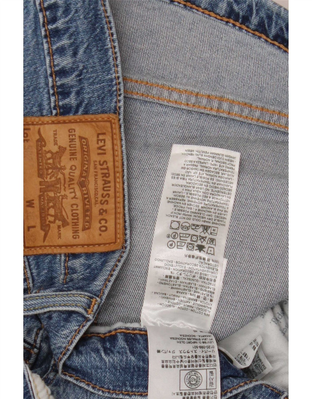 Levi's Herren Slim Jeans W36 L28 Blaue Baumwolle