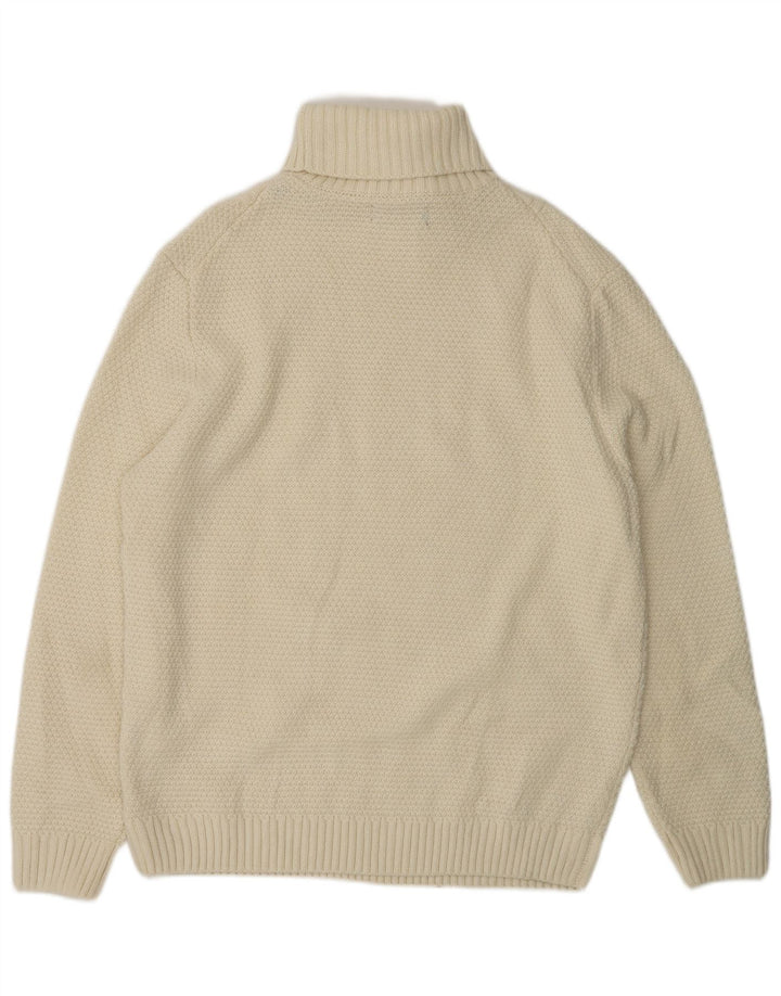 PIOMBO Herren Rollkragenpullover Pullover 2XL Weiß Acryl