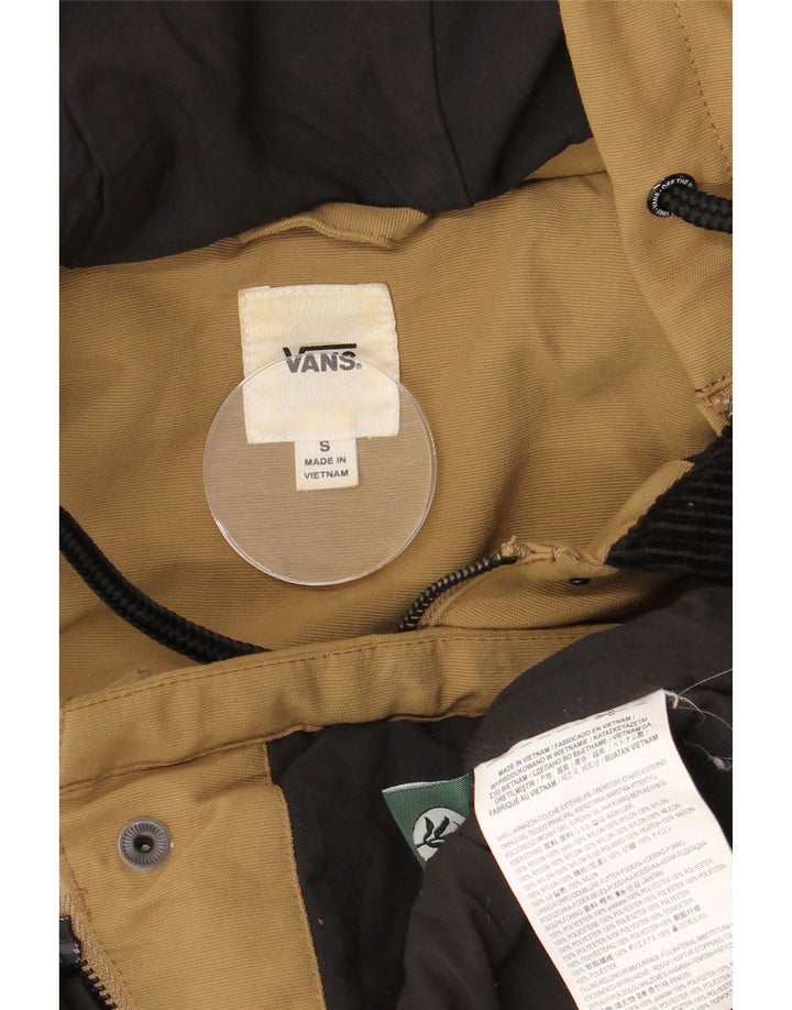 Vans Damen-Oversize-Utility-Jacke mit Kapuze, UK 10, Small, braunes Nylon