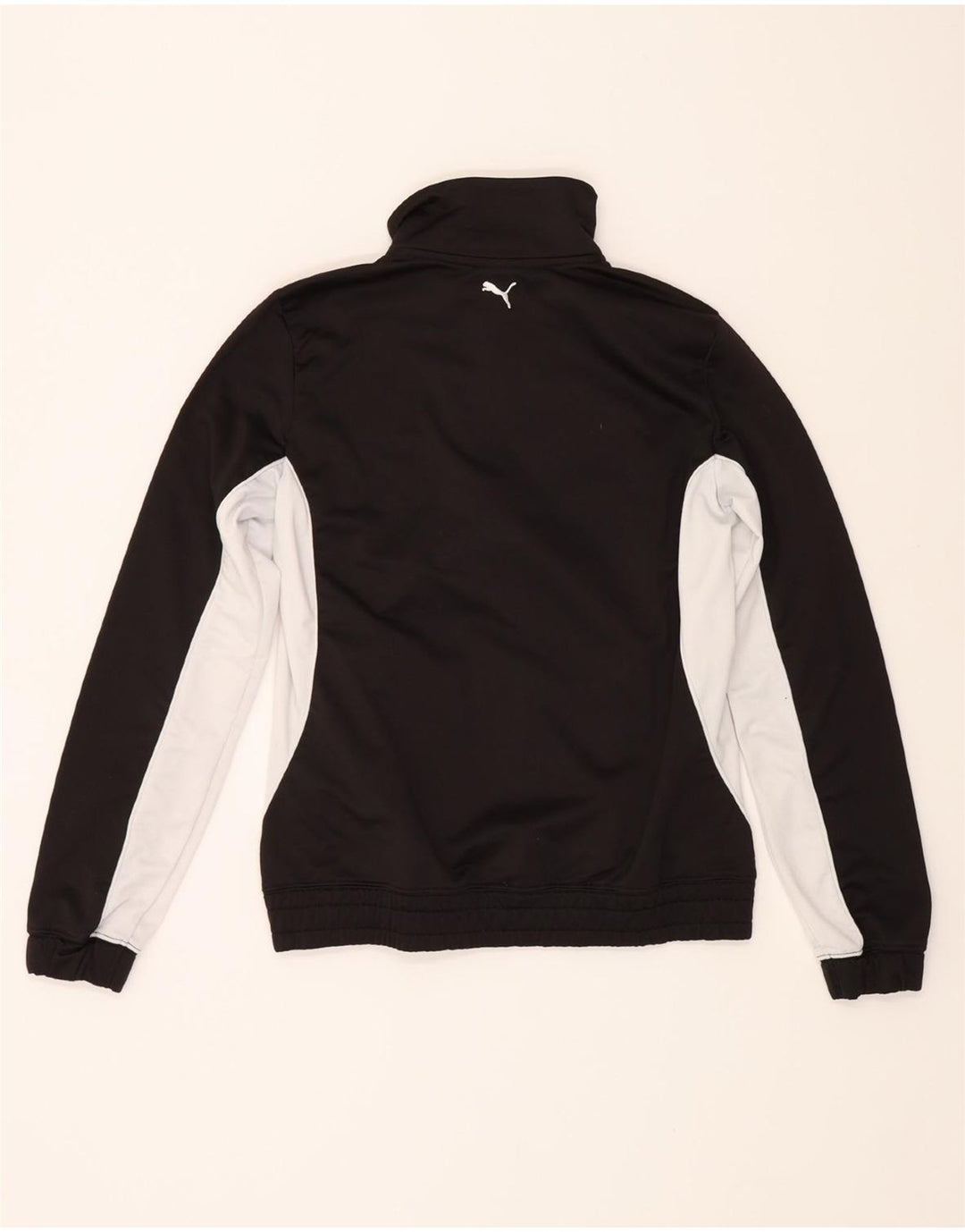 PUMA Womens Tracksuit Top Jacket UK 12 Medium Black Colourblock Polyester Vintage Puma and Second-Hand Puma from Messina Hembry 