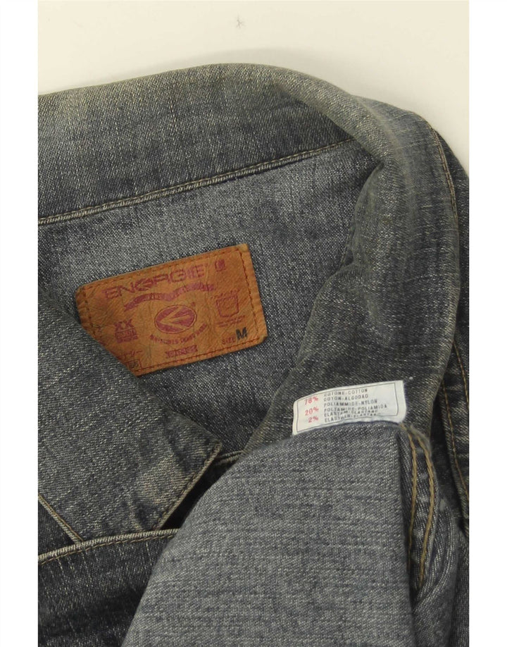 Energie Herren Jeansjacke UK 38 Mittelblaue Baumwolle