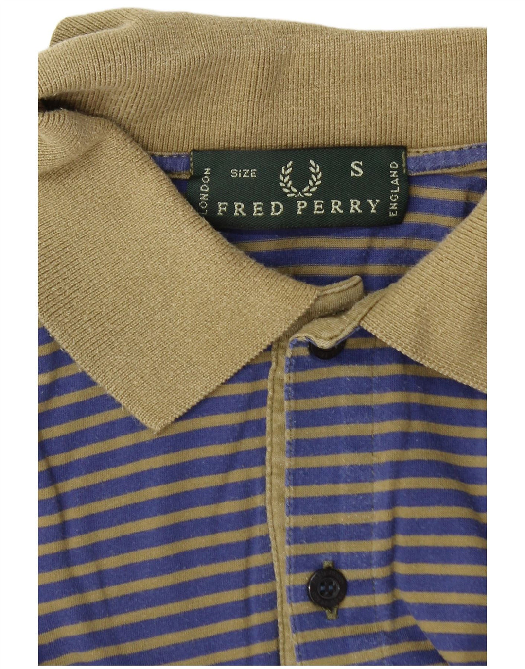 Fred Perry Herren-Poloshirt, klein, marineblau, Nadelstreifen