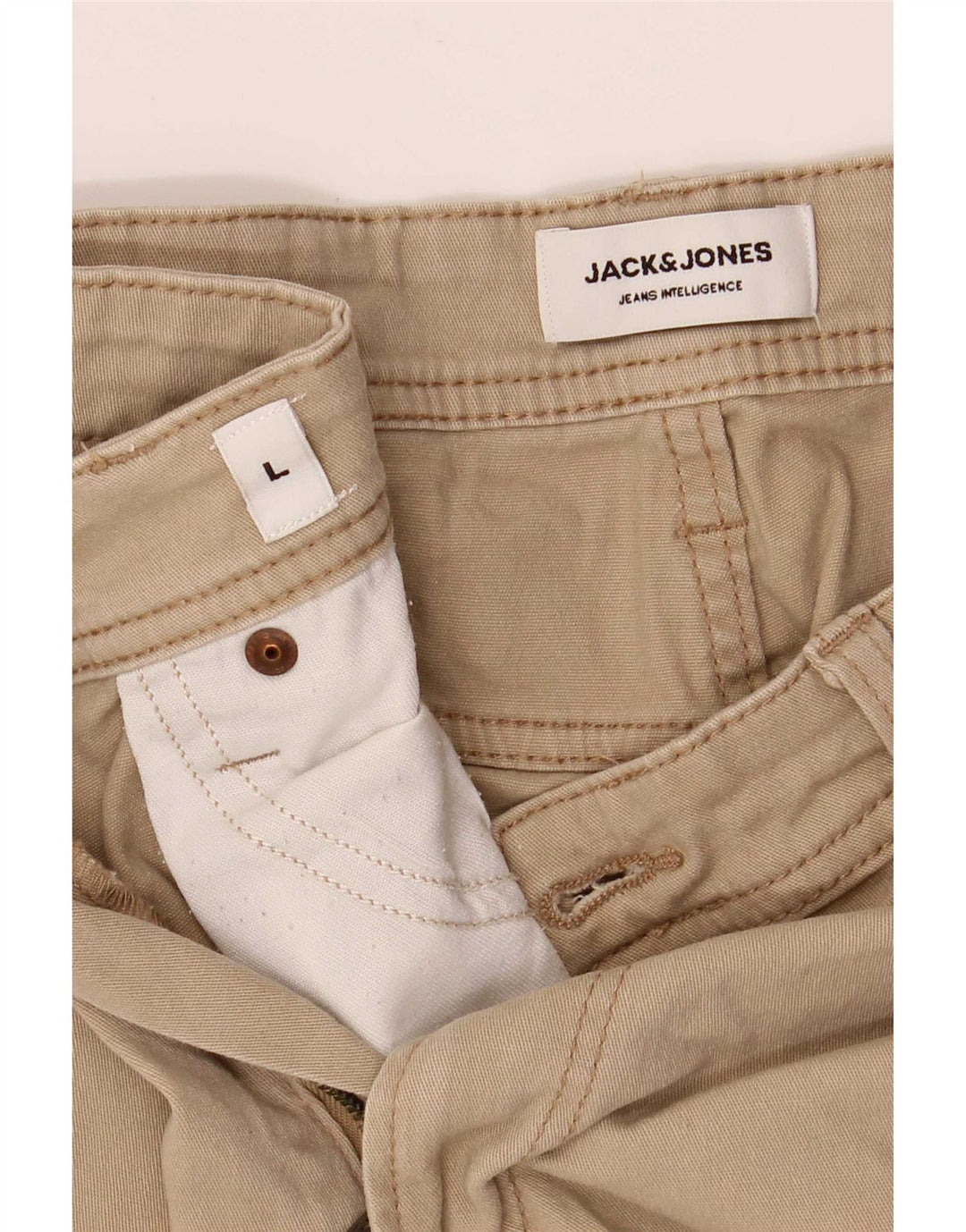 Jack & Jones Herren Casual Shorts Large W34 Beige