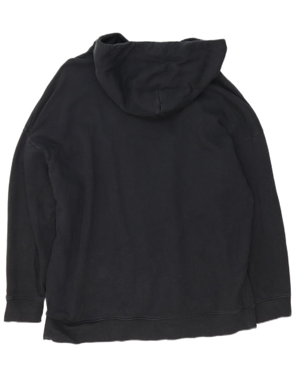 All Saints Herren-Kapuzenpullover, groß, aus schwarzer Baumwolle