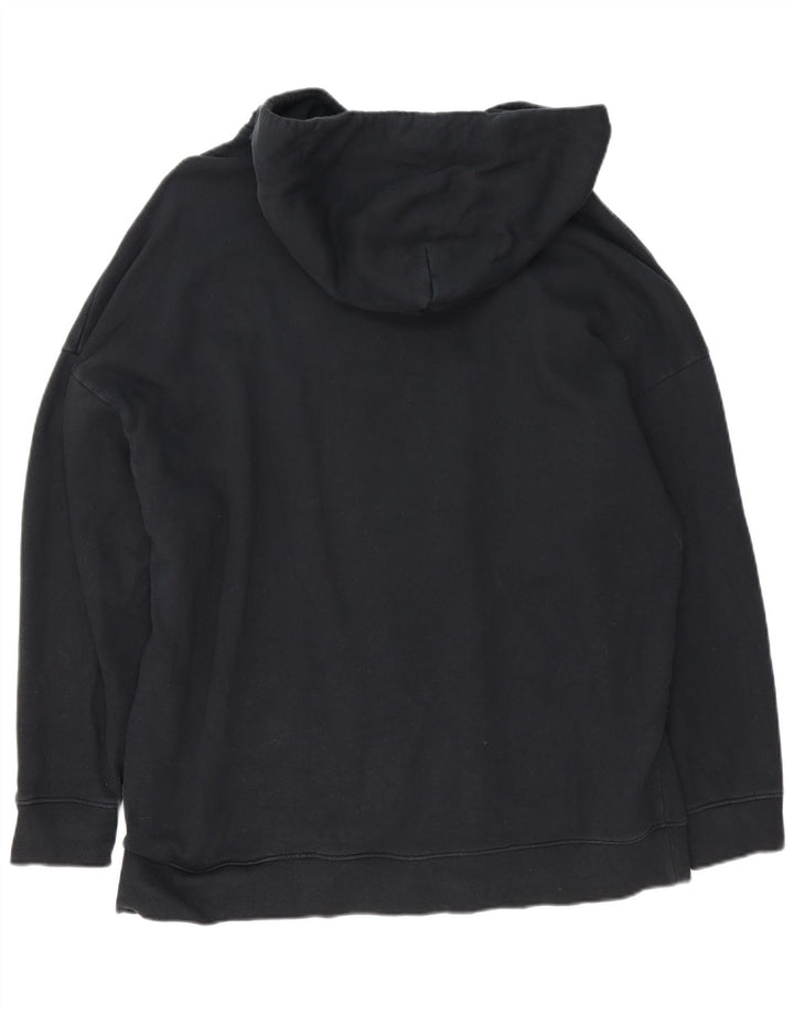 All Saints Herren-Kapuzenpullover, groß, aus schwarzer Baumwolle
