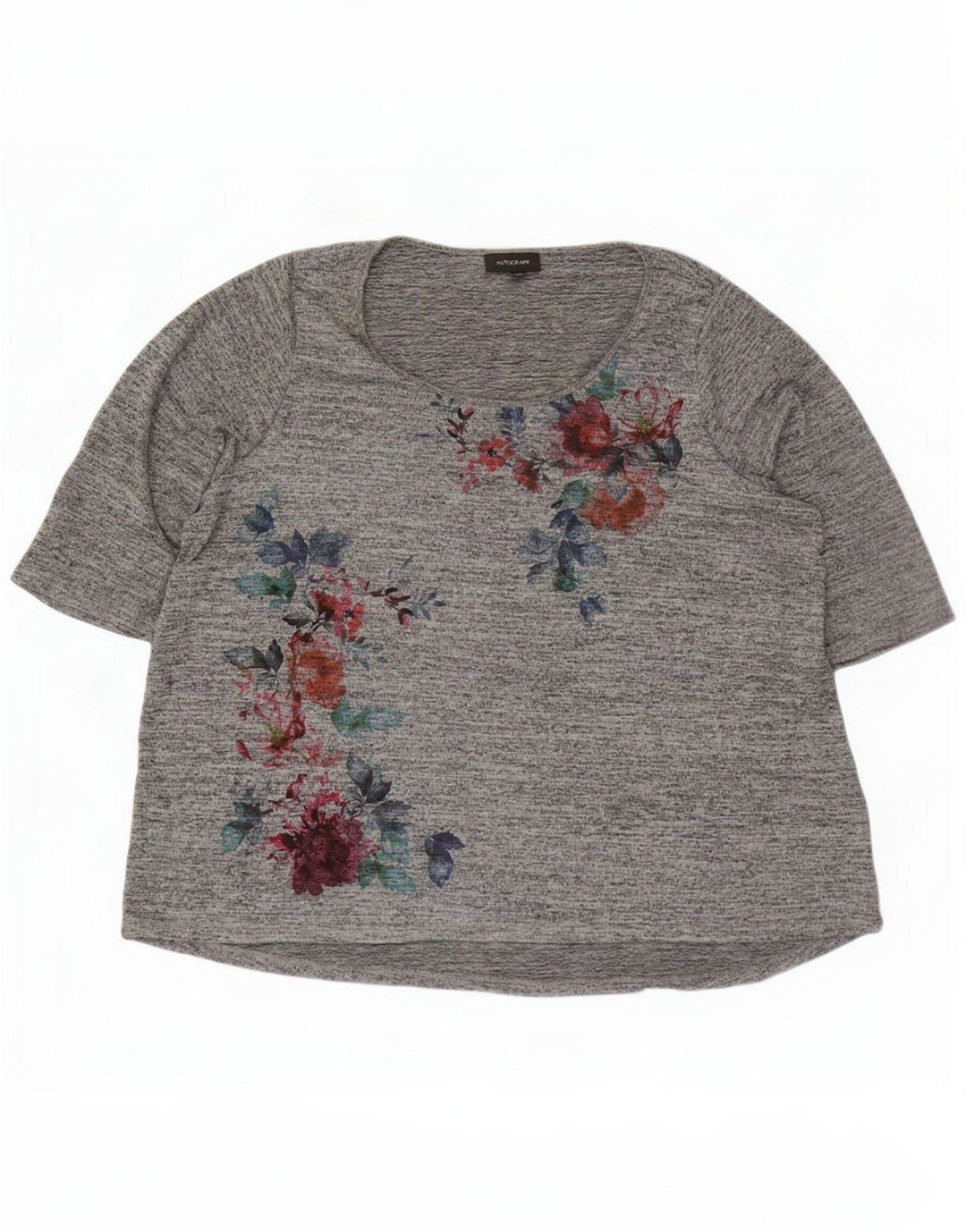Marks & Spencer Damen Autograph Graphic Top 3/4 Ärmel UK 26 5XL Grau