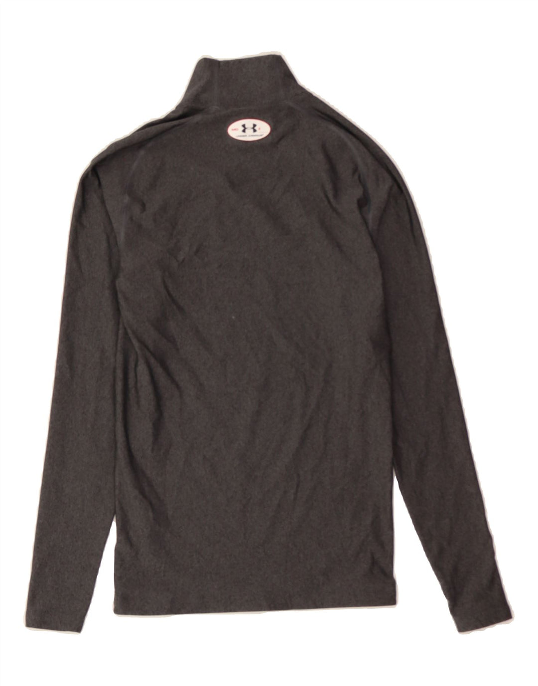 UNDER ARMOUR Mens Top Long Sleeve Medium Grey Polyester Vintage Under Armour and Second-Hand Under Armour from Messina Hembry 