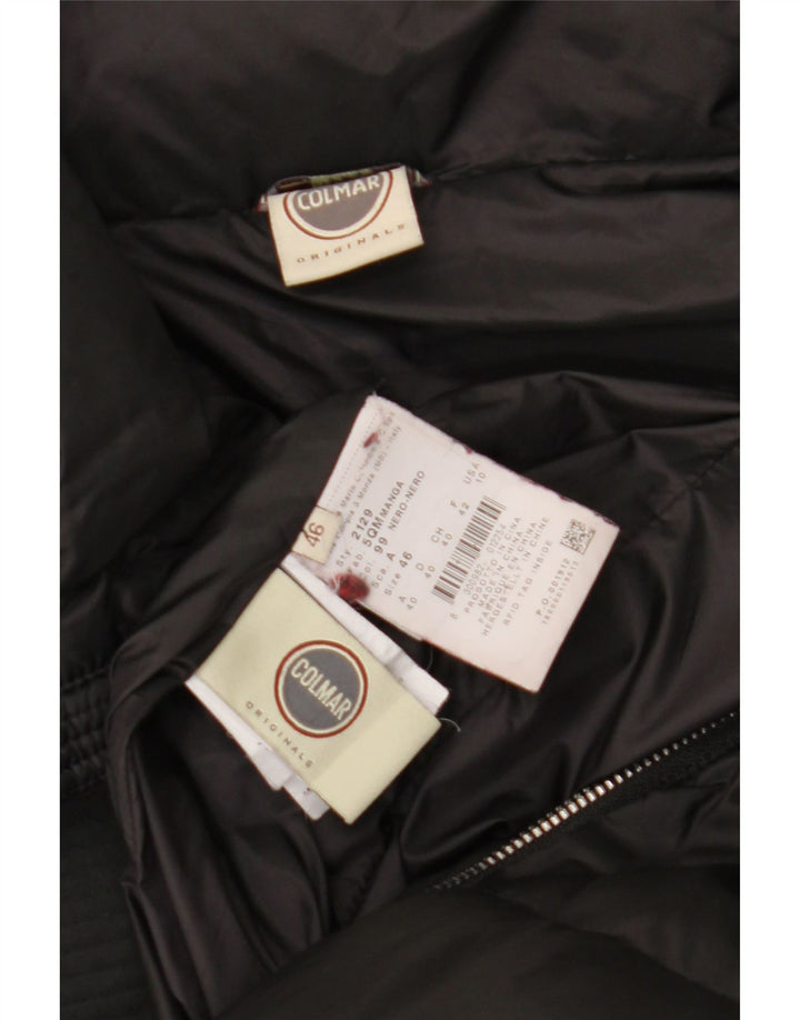COLMAR Womens Padded Coat IT 46 Large Black Polyester Vintage Colmar and Second-Hand Colmar from Messina Hembry 