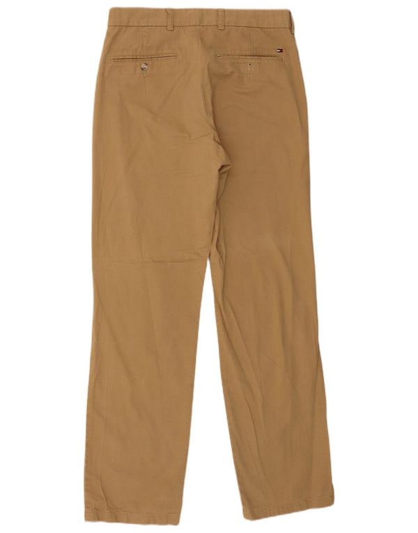 Tommy Hilfiger Herren Soho Straight Chino Hose W32 L32 Beige Baumwolle