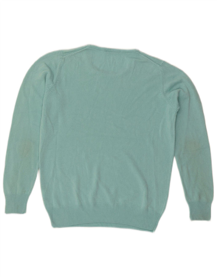 Marks & Spencer Damen-Pullover mit Rundhalsausschnitt, Gr. 10, Größe S, Türkis