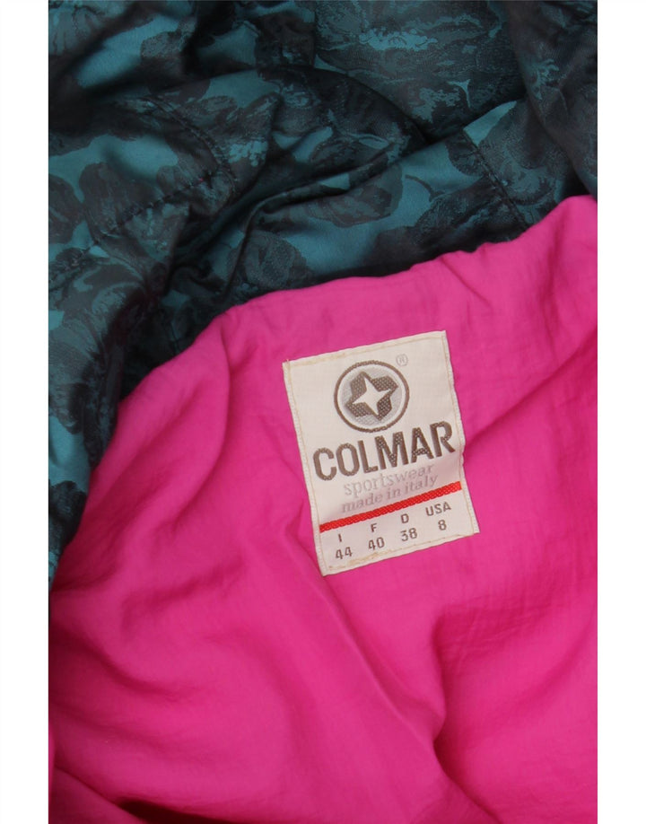 COLMAR Womens Oversized Hooded Padded Coat IT 44 Medium Pink Polyester Vintage Colmar and Second-Hand Colmar from Messina Hembry 
