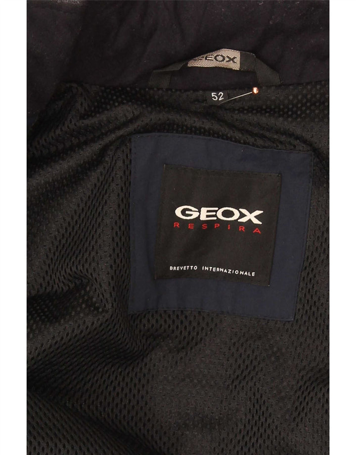 Geox Herren Respira Utility Jacke IT 52 XL Marineblau Polyamid