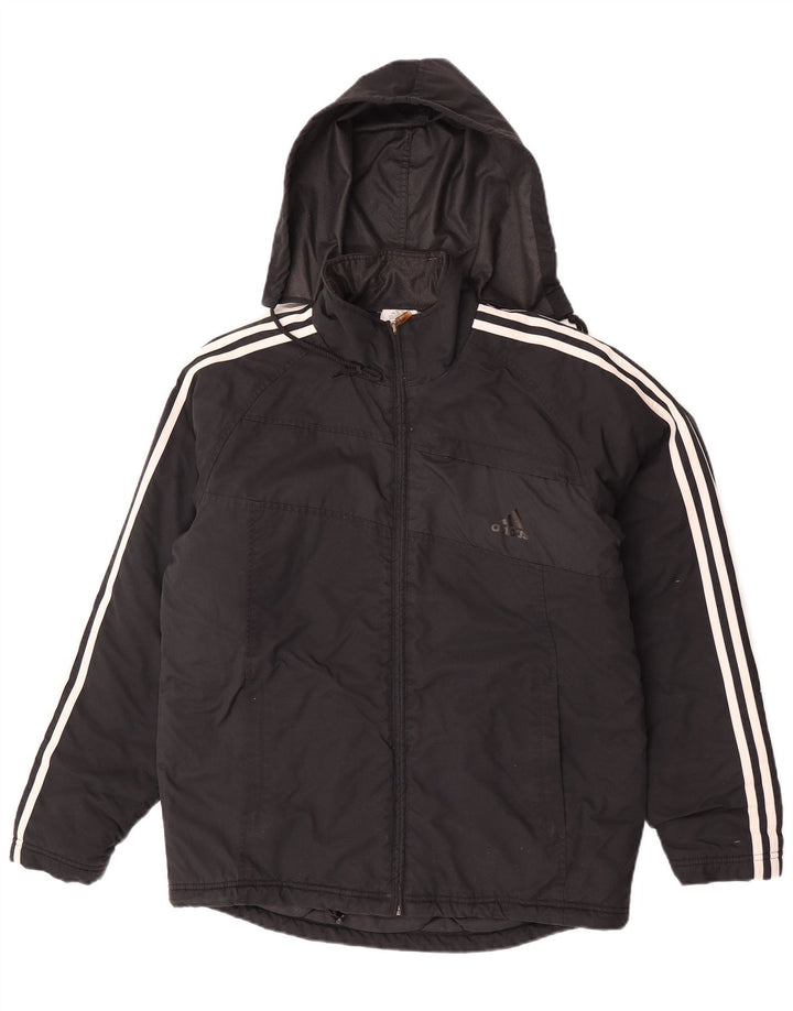 Adidas Herren Kapuzen-Windbreakerjacke UK 36 Small Schwarz Polyamid