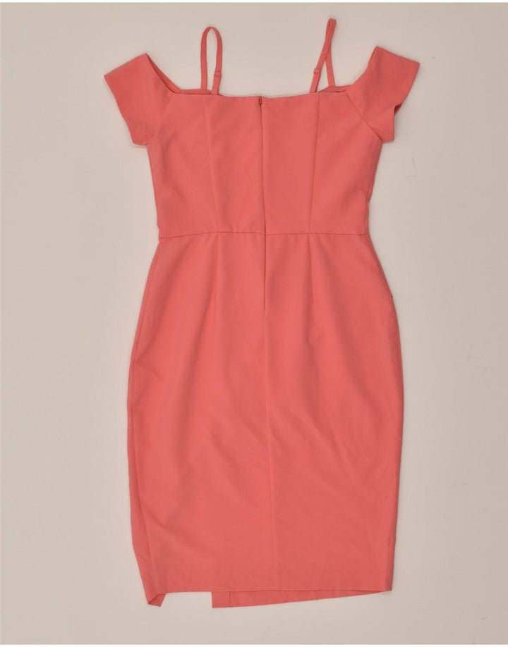 COAST Damen Figurbetontes Kleid UK 10 Small Rosa Polyester