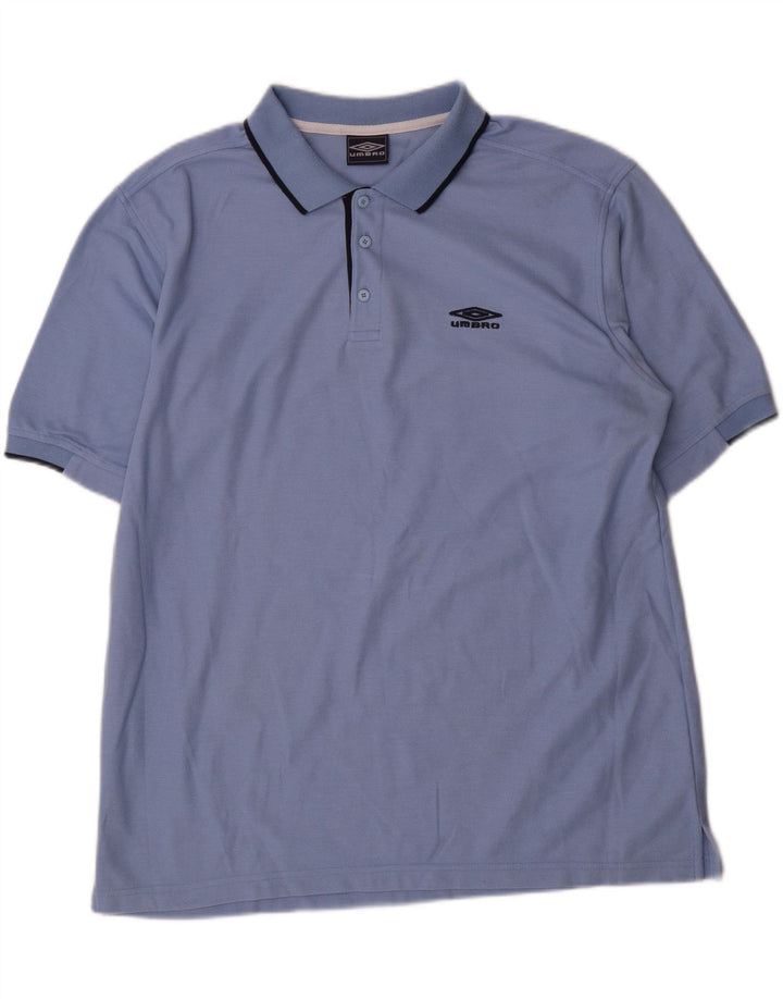 Umbro Herren Poloshirt XL Blau Polyester