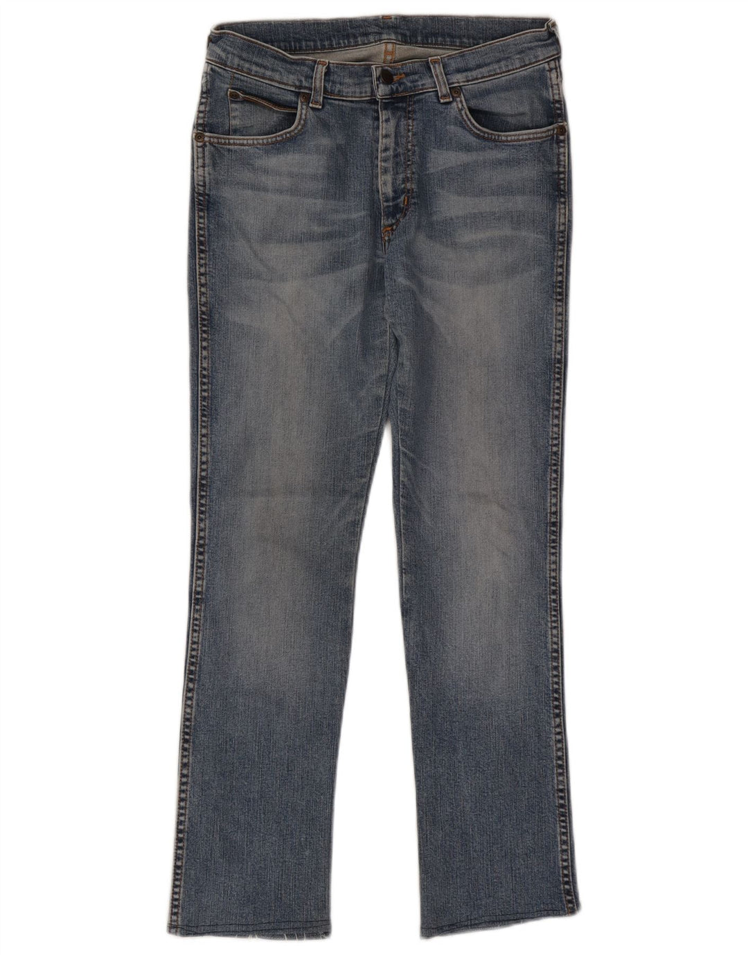 Wrangler Damen Straight Jeans W30 L28 Blau