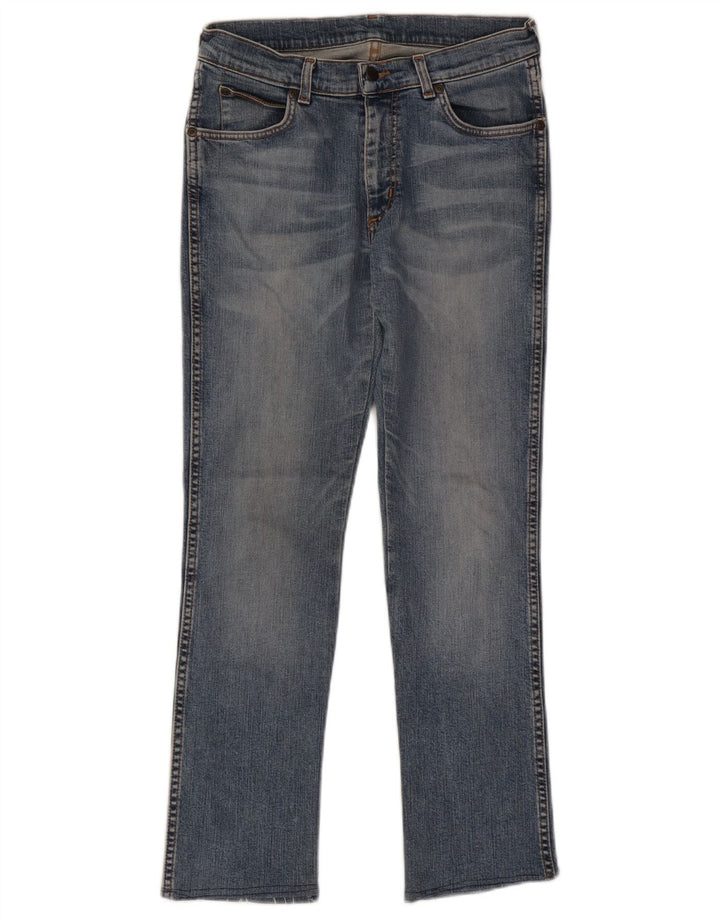 Wrangler Damen Straight Jeans W30 L28 Blau