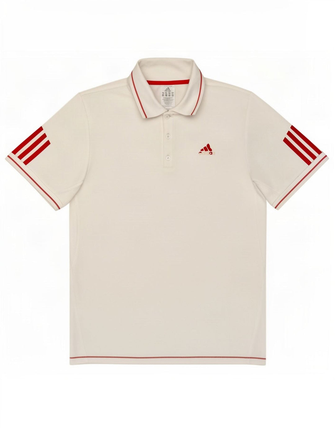Adidas Herren Poloshirt Medium Weiß Polyester