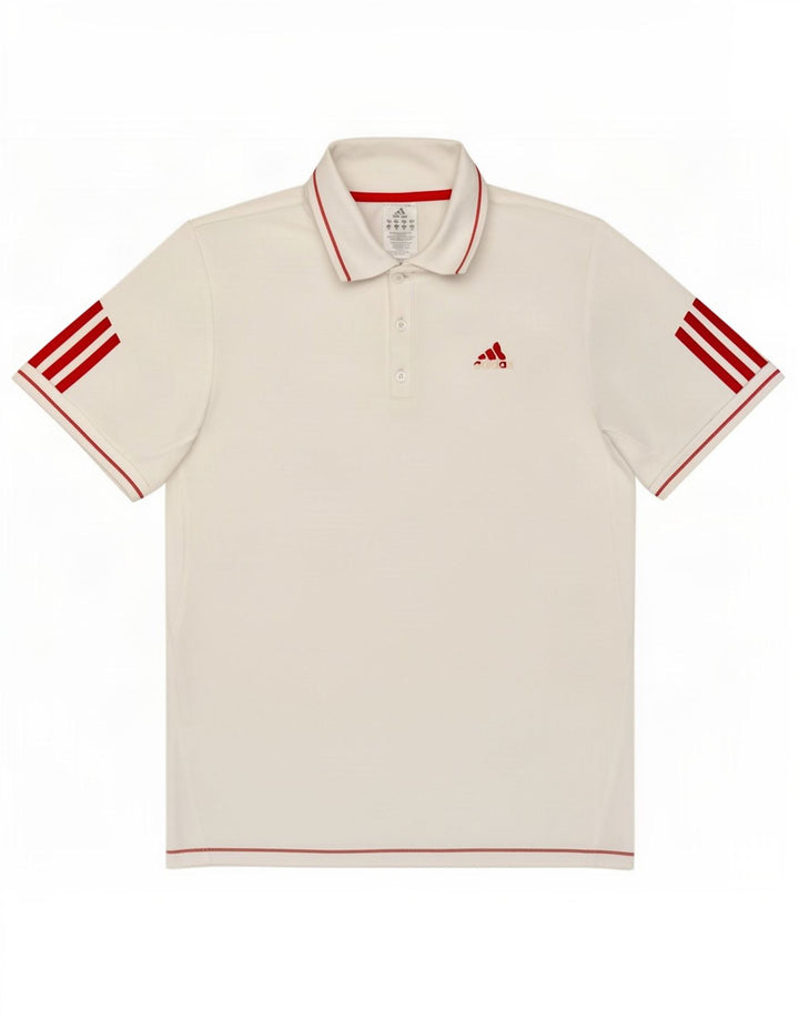 Adidas Herren Poloshirt Medium Weiß Polyester