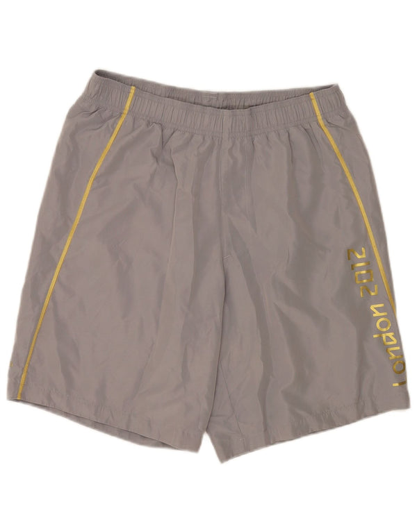 Adidas Herren Graphic Sport Shorts Mittelgraues Polyester