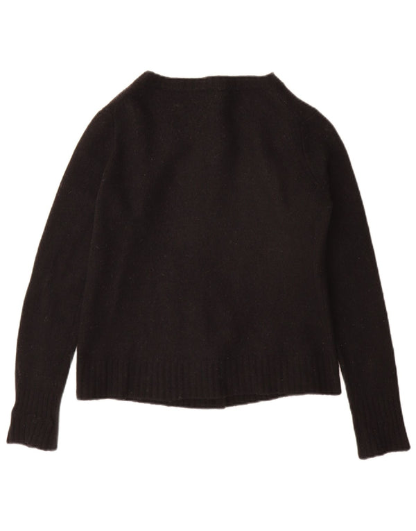 Benetton Damen-Cardigan-Pullover UK 10 Small Schwarz