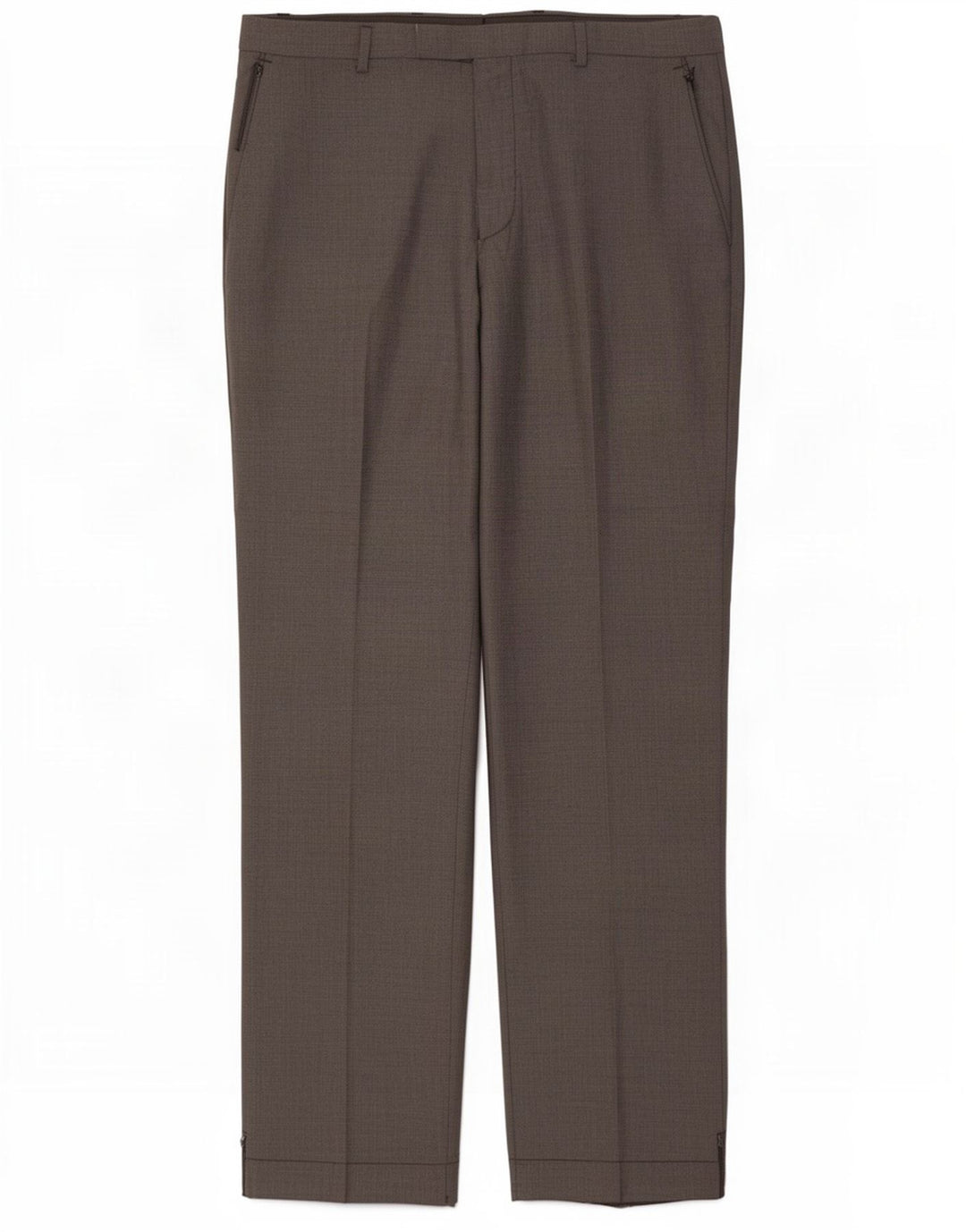 Marks & Spencer Herren-Freizeithose mit maßgeschneiderter Passform, W34, L33, graues Polyester