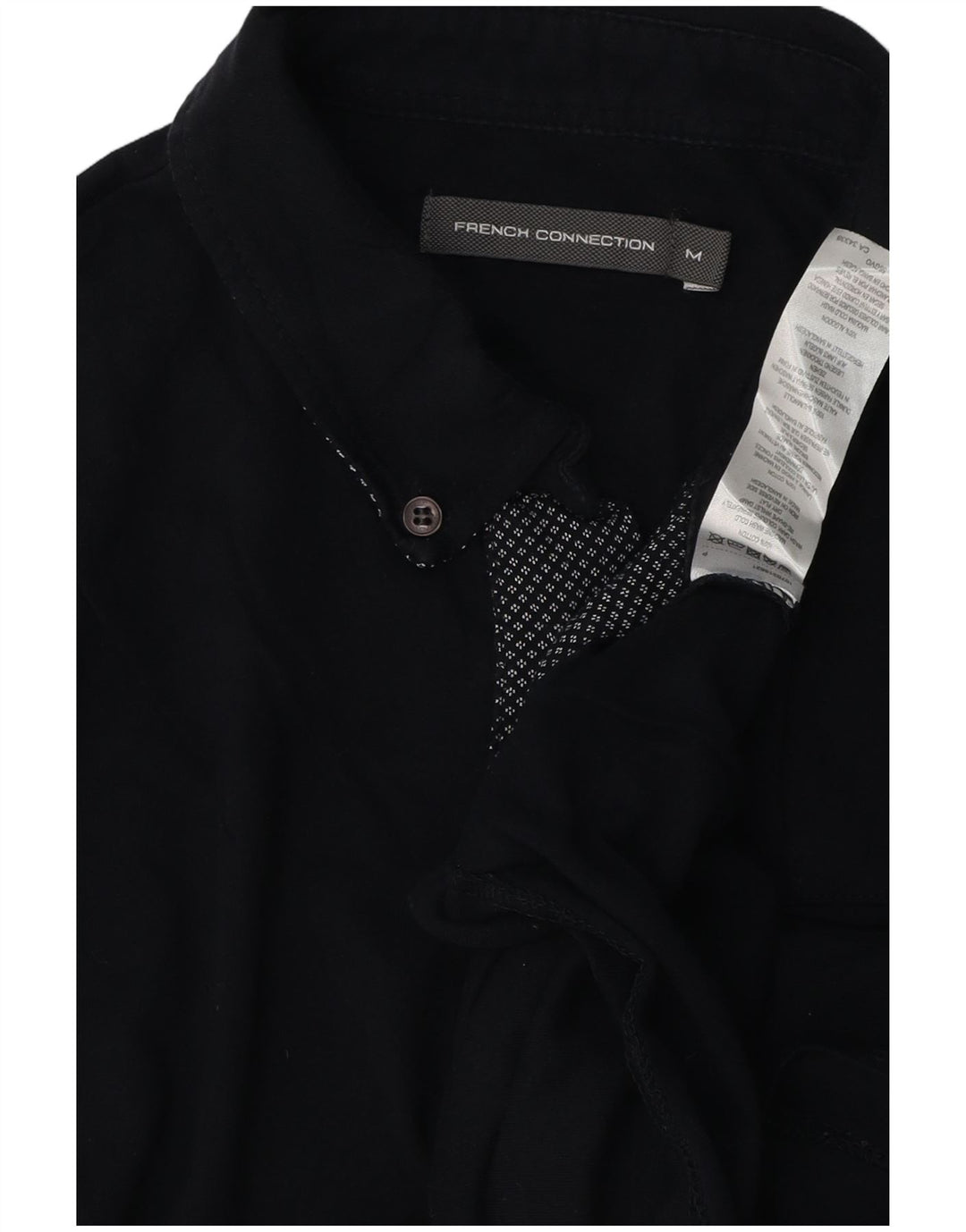 French Connection Herren-Poloshirt aus mittelblauer Baumwolle in Marineblau